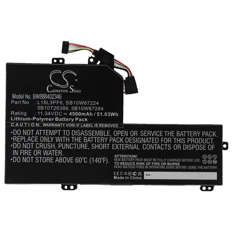 Batteria per Lenovo IdeaPad S540-15IWL, 4500 mAh