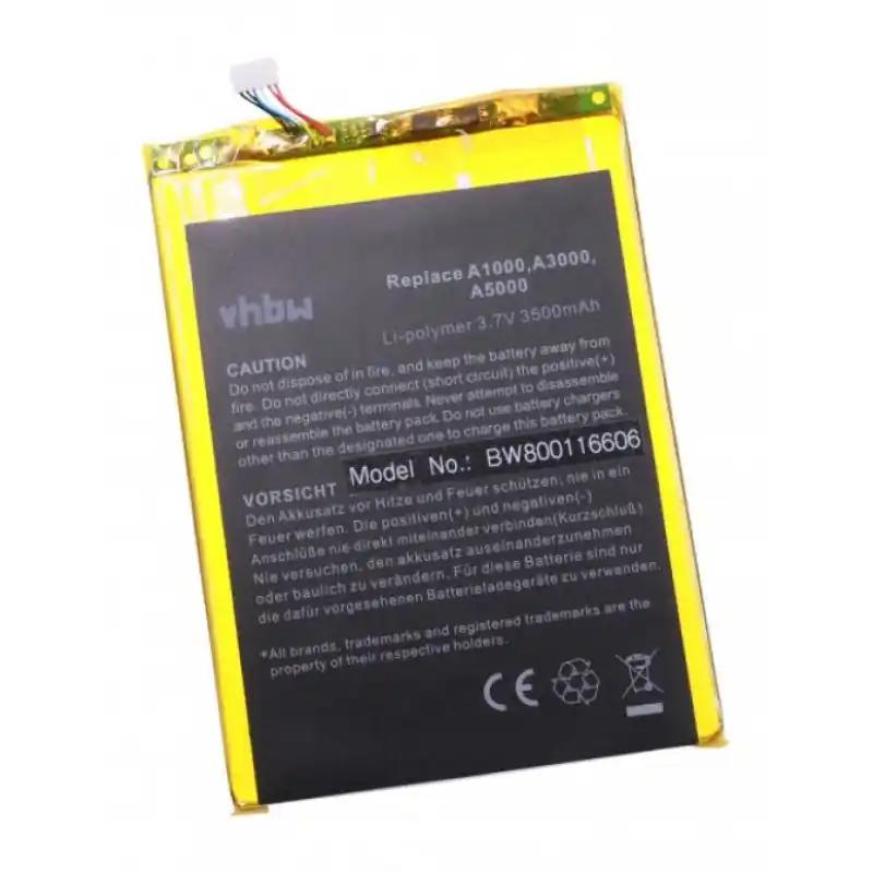 Batteria per Lenovo IdeaTab A1010 / A3000 / A5000, 3500 mAh