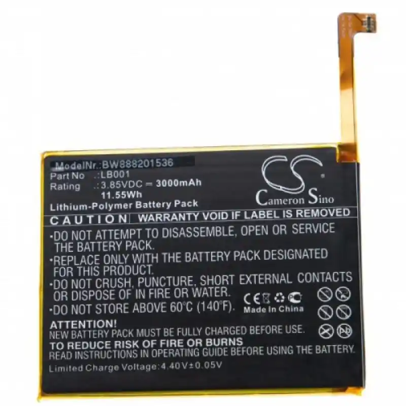 Batteria per Lenovo K320T, 3000 mAh