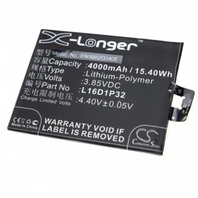 Batteria per Lenovo Phab 2 Plus, 4000 mAh