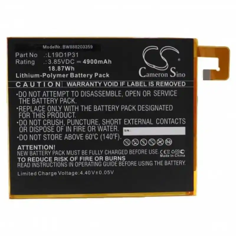 Batteria per Lenovo Tab M8, 4900 mAh