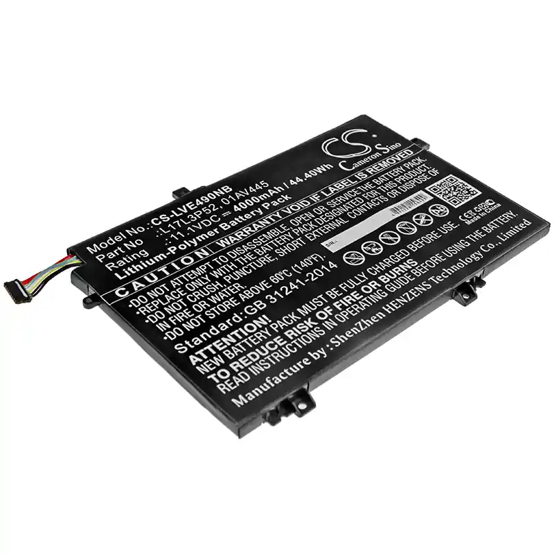 Batteria per Lenovo ThinkPad E485 / E490 / E590, 01AV463, 4000 mAh