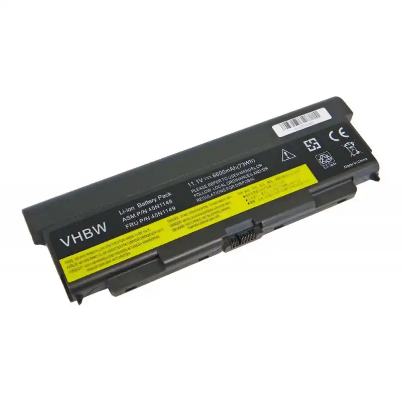 Batteria per Lenovo Thinkpad L440 / L540 / T440p / T540p / W540, 6600 mAh, Tipo 1