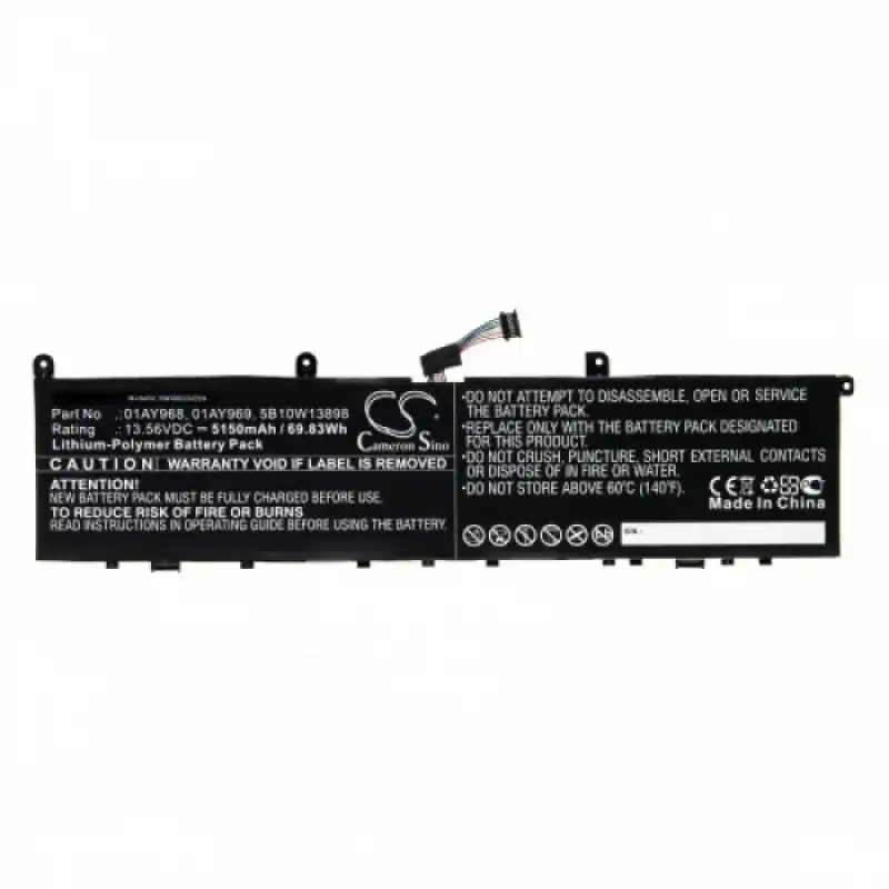 Batteria per Lenovo Thinkpad P1 / X1 Extreme, 5150 mAh