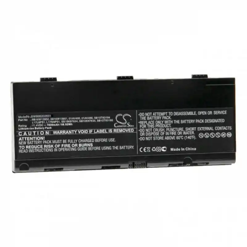 Batteria per Lenovo Thinkpad P52, 7800 mAh