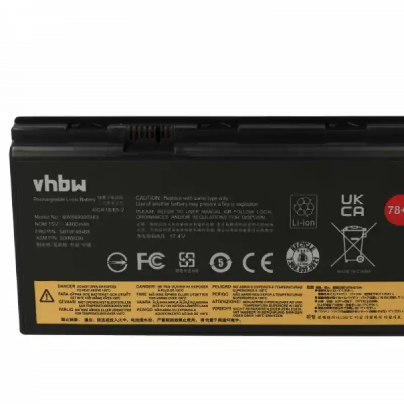 Batteria per Lenovo Thinkpad P70, 4400 mAh
