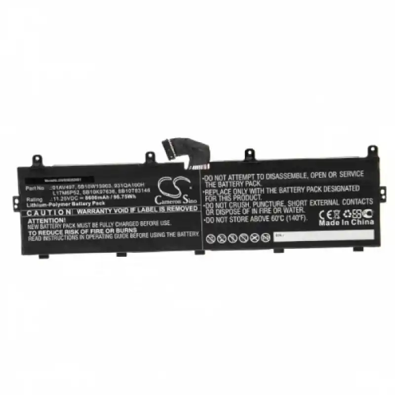 Batteria per Lenovo Thinkpad P72 / P73, 8600 mAh