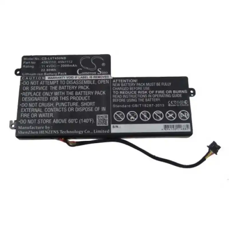 Batteria per Lenovo Thinkpad T440 / T450, interna, 2000 mAh