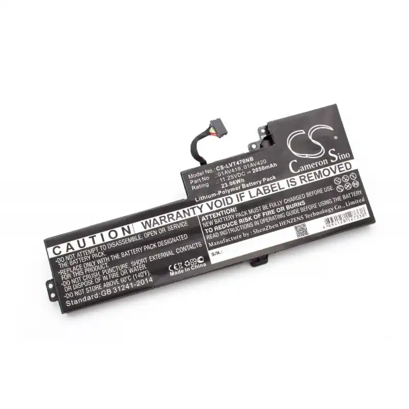 Batteria per Lenovo Thinkpad T470 / T480, 01AV419, 2050 mAh