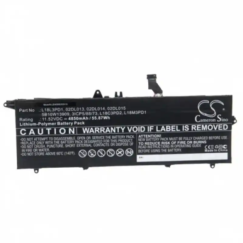 Batteria per Lenovo ThinkPad T490S / T495S, 4850 mAh