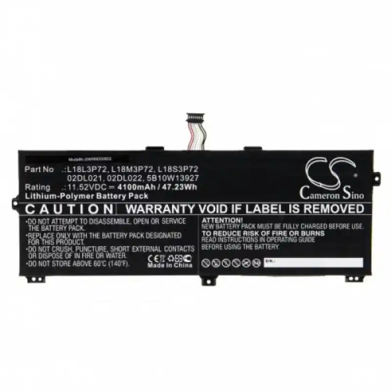 Batteria per Lenovo ThinkPad X390 Yoga, 4100 mAh