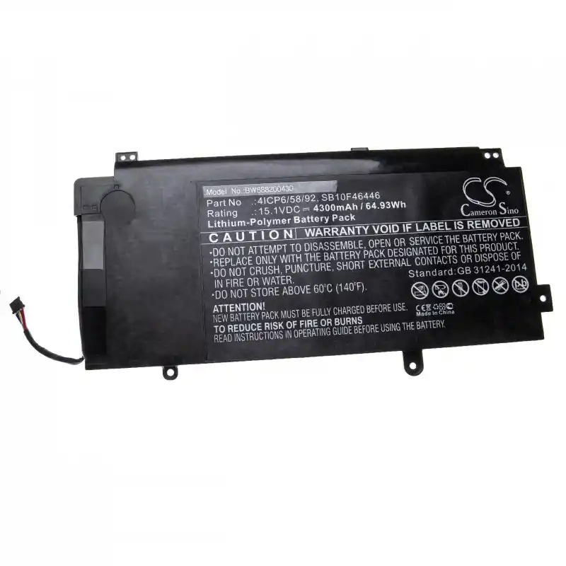 Batteria per Lenovo ThinkPad Yoga 15, 4300 mAh