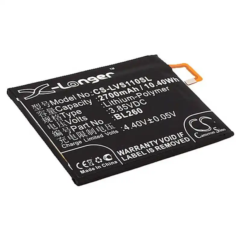 Batteria per Lenovo Vibe S1 Lite, 2700 mAh
