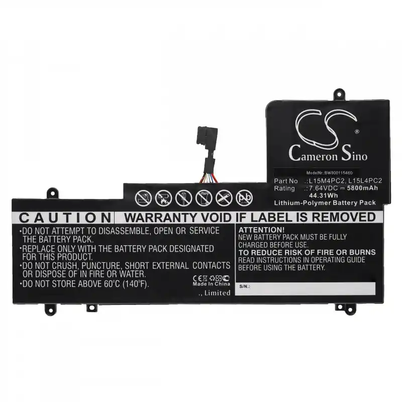 Batteria per Lenovo Yoga 710-14IKB / 710-14ISK / 710-15IKB / 710-15ISK, 5800 mAh