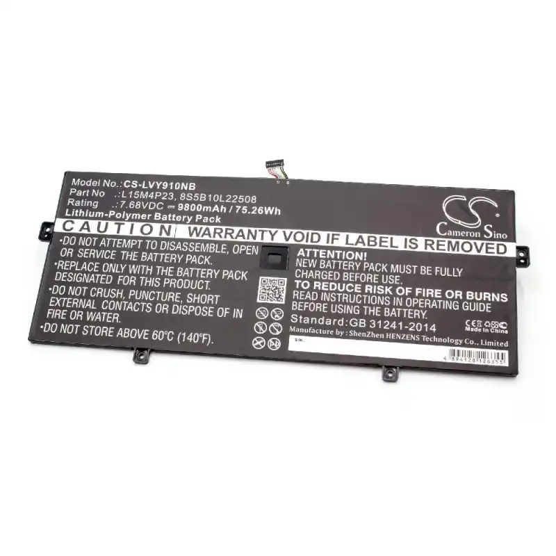 Batteria per Lenovo Yoga 910, 9800 mAh