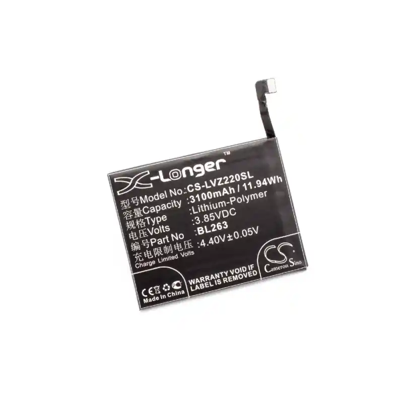 Batteria per Lenovo Zuk Z2 Pro / K920, 3100 mAh