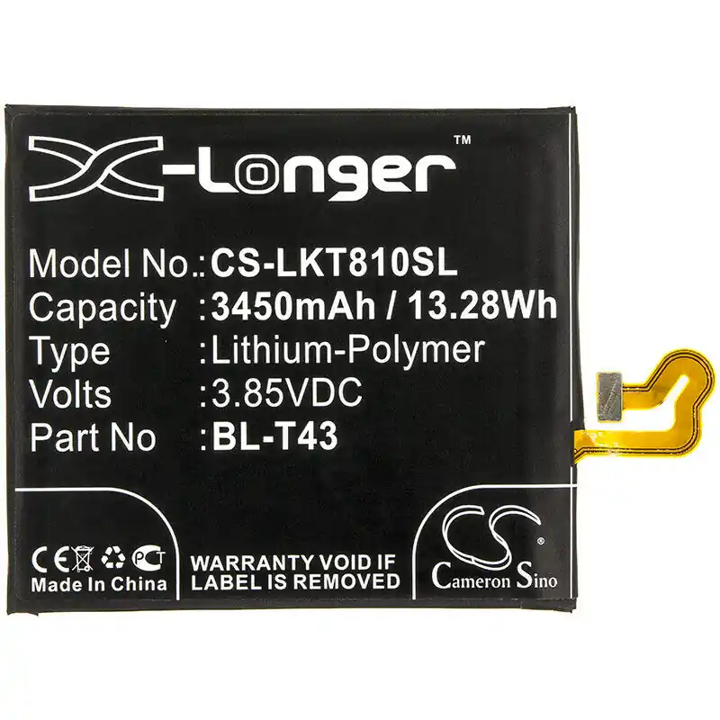 Batteria per LG G8S ThinQ / G810, 3450 mAh