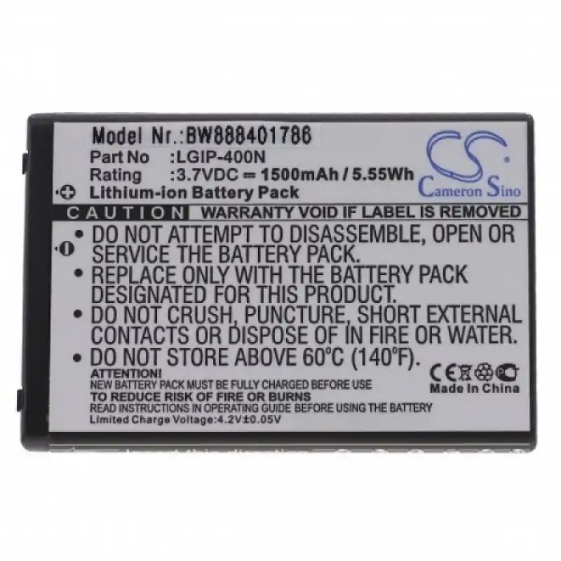 Batteria per LG Optimus C / M / S / T / U / VLG, 1500 mAh
