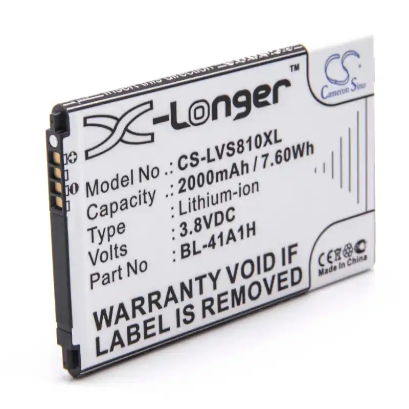 Batteria per LG Optimus F60 / D390 / LS660, 2000 mAh