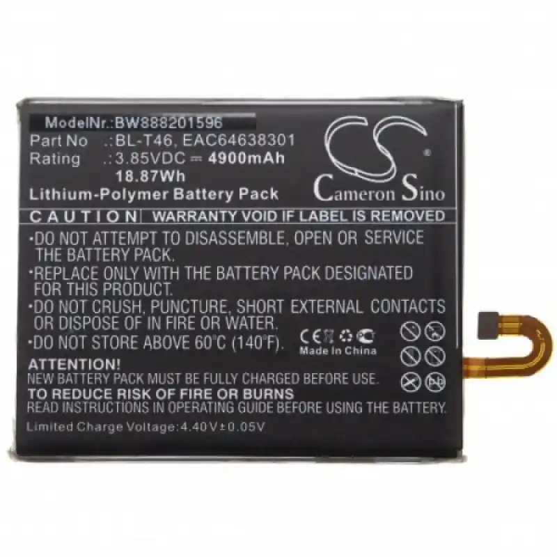 Batteria per LG V60 ThinQ, 4900 mAh