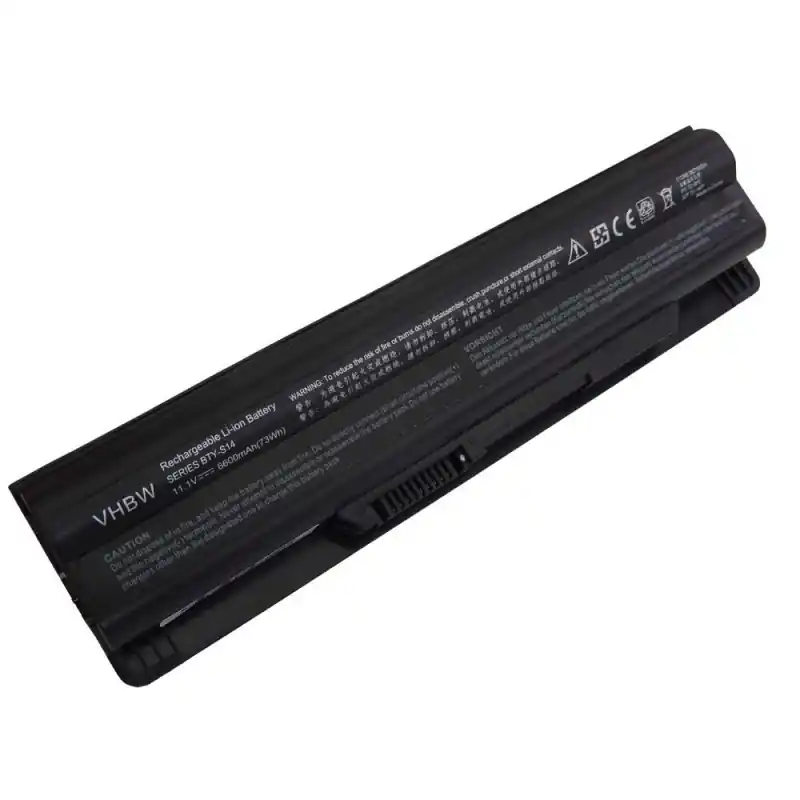 Batteria per Medion Akoya Mini E1311 / E1315 / MSI CR650, nero, 6600 mAh