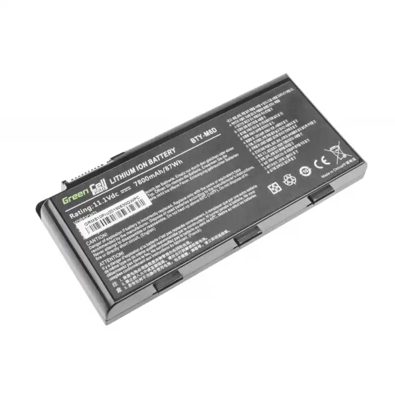 Batteria per Medion MD76254 / MD77480 / MD97623 / MSI GT660 / GX660, 7800 mAh