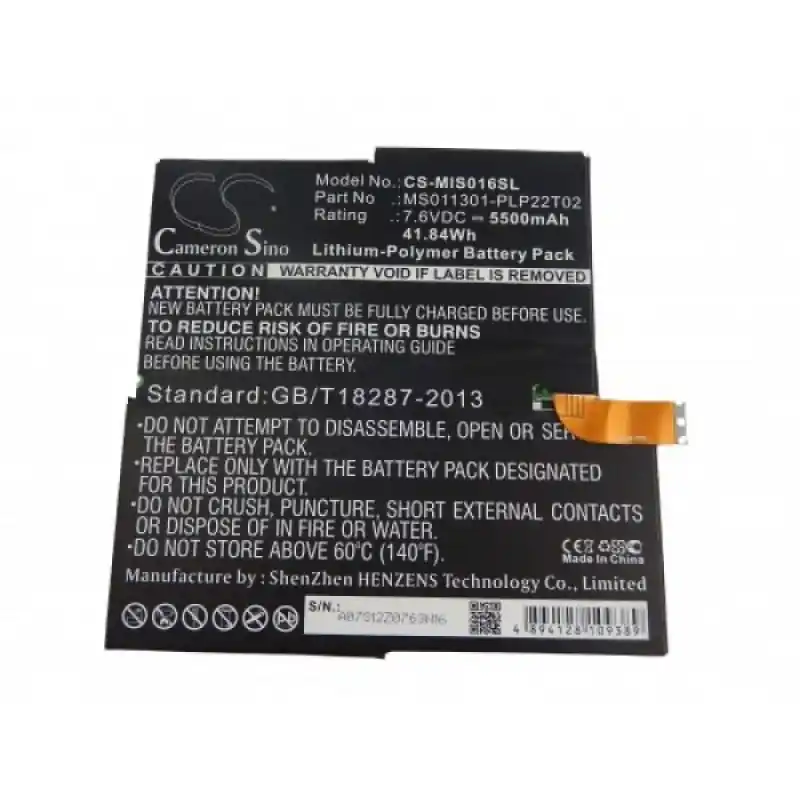 Batteria per Microsoft Surface 3 / 1657, 5500 mAh