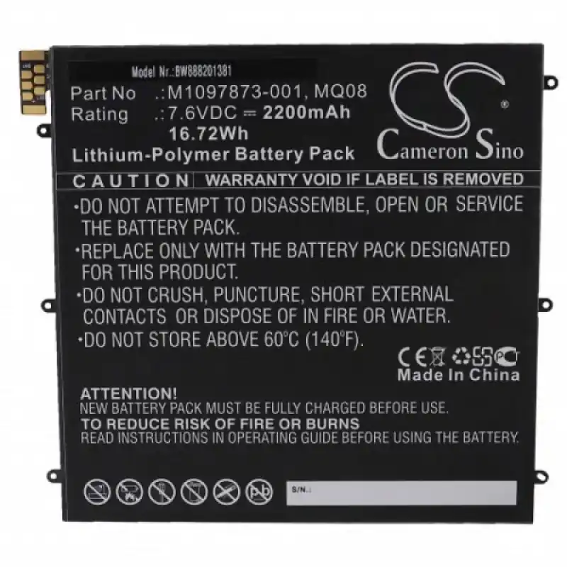 Batteria per Microsoft Surface Book 1938, 2200 mAh