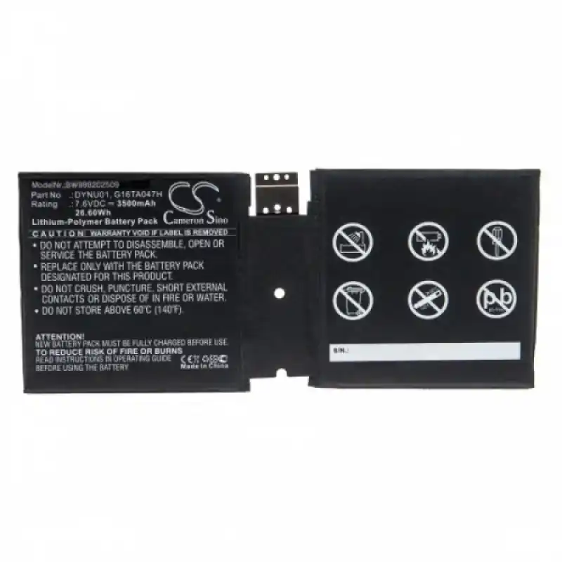 Batteria per Microsoft Surface Go 2 1927, 3500 mAh