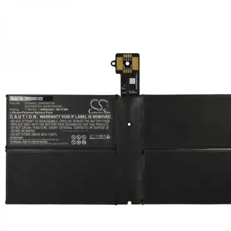 Batteria per Microsoft Surface Pro 7 Plus, 6400 mAh