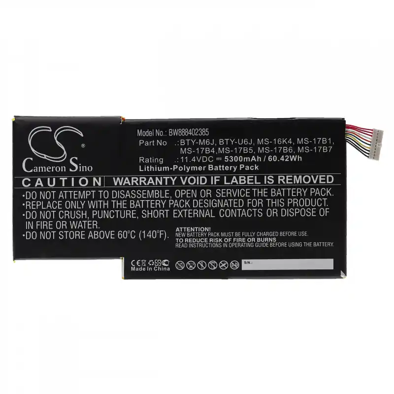 Batteria per MSI GS63 / GS73, 5300 mAh
