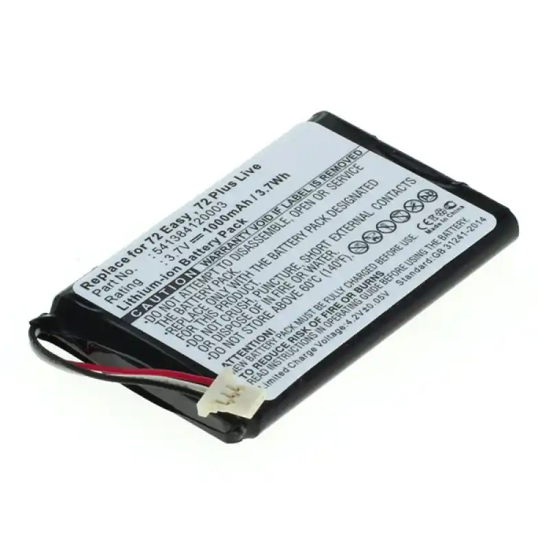 Batteria per Navigon 72 Easy / 72 Plus / 72 Premium, 1000 mAh