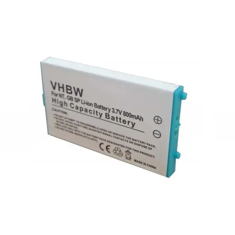 Batteria per Nintendo Gameboy Advance SP, 800 mAh