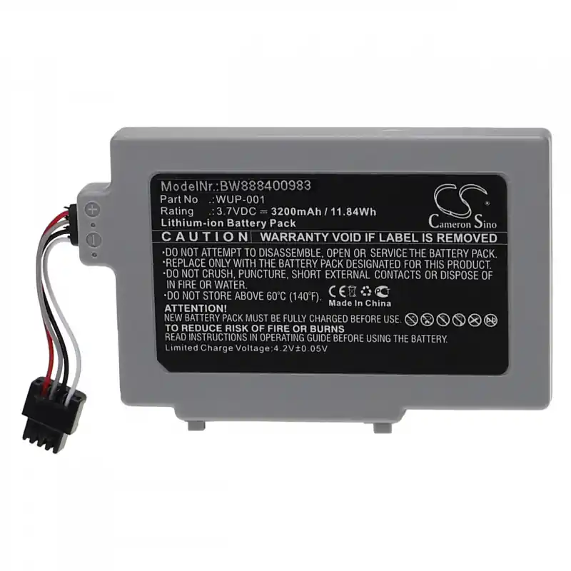 Batteria per Nintendo Wii U Gamepad, WUP-001, 3200 mAh