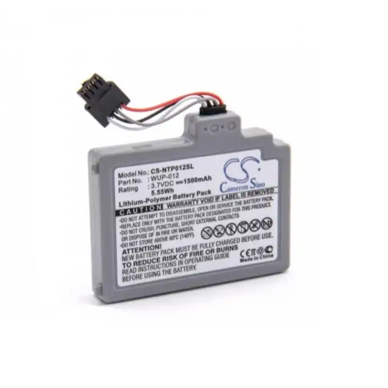 Batteria per Nintendo Wii U Gamepad, WUP-012, 1500 mAh