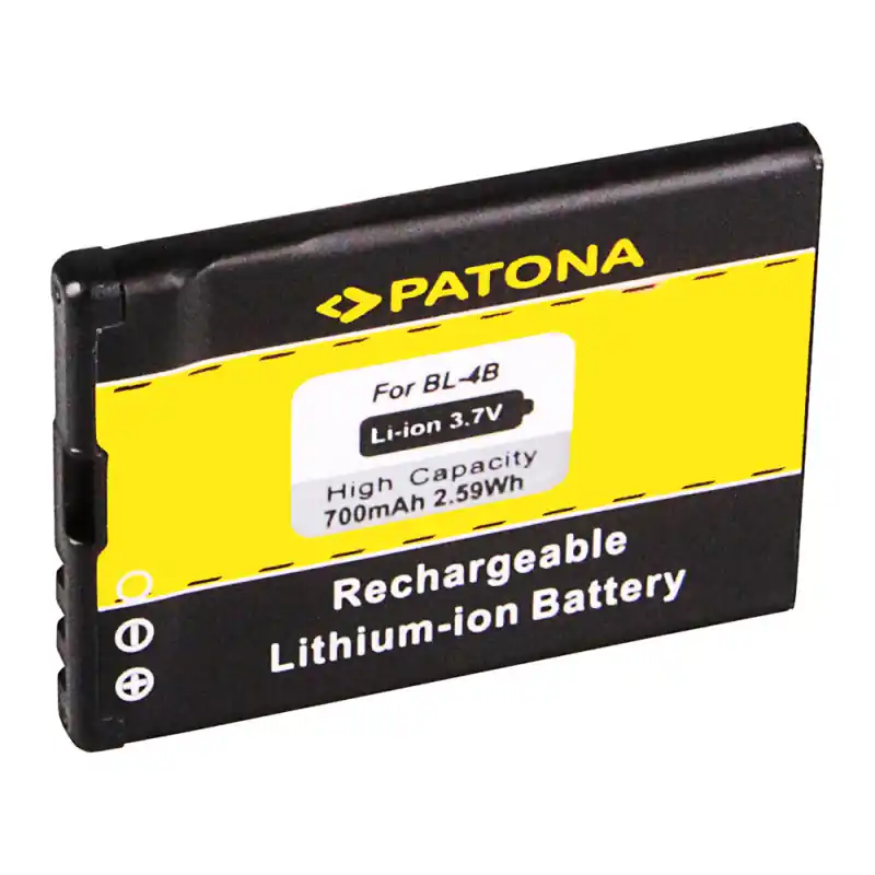 Batteria per Nokia 2630 / 2760 / 5000 / 7370 / N75 / N76, BL-4B, 700 mAh