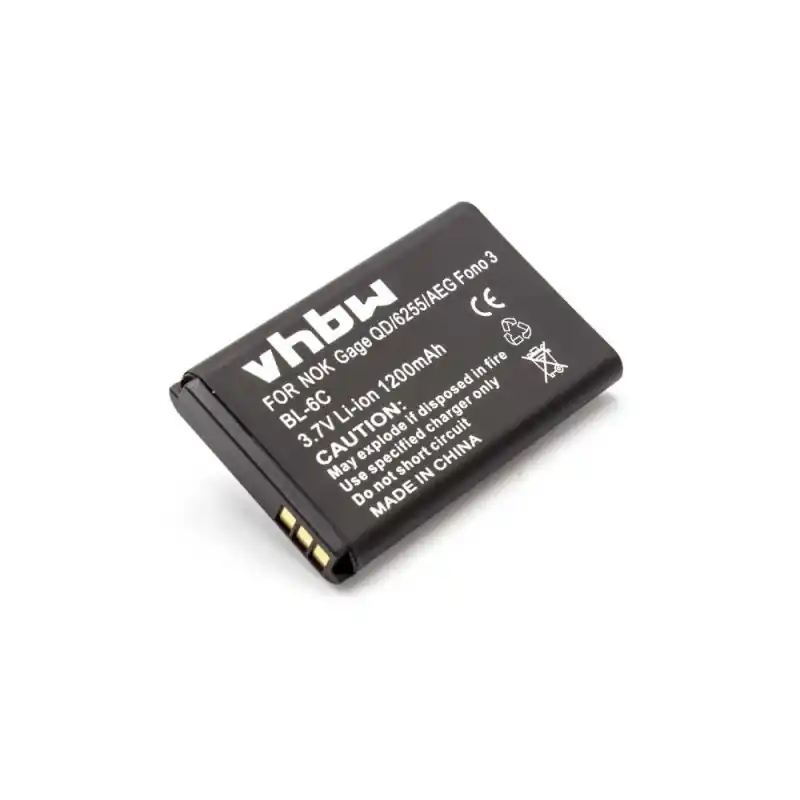 Batteria per Nokia 3230 / 6260 / E70 / N70, BL-6C, 1200 mAh