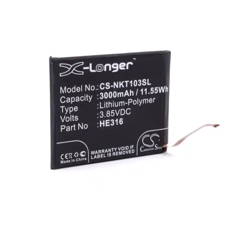 Batteria per Nokia 6, 3000 mAh