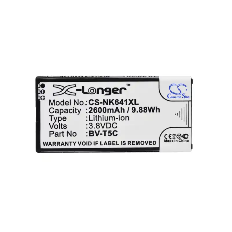 Batteria per Nokia Lumia 640, BV-T5C, 2600 mAh