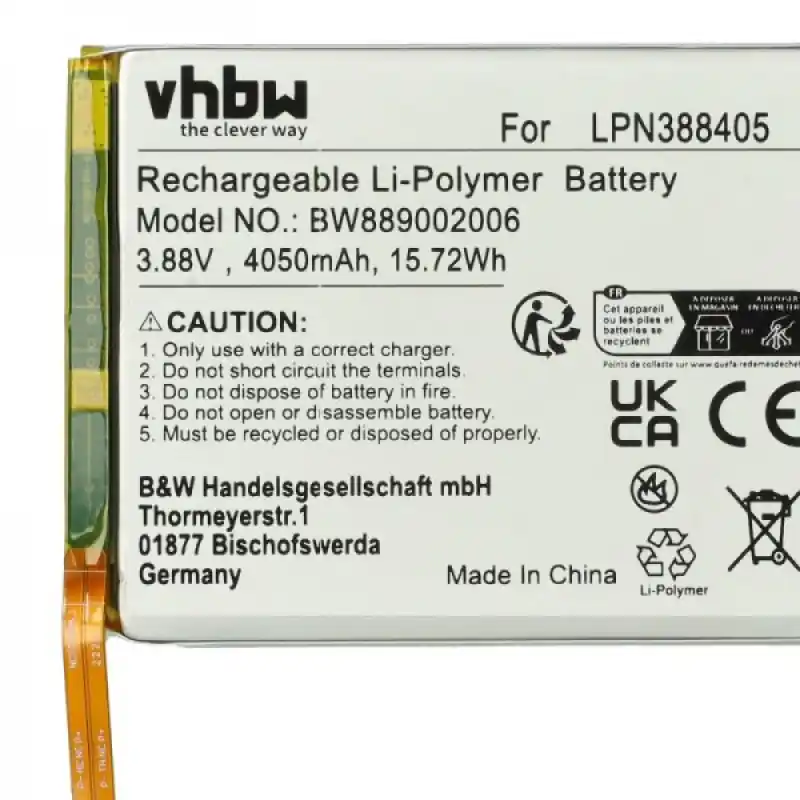 Batteria per Nokia X30 5G, 4050 mAh