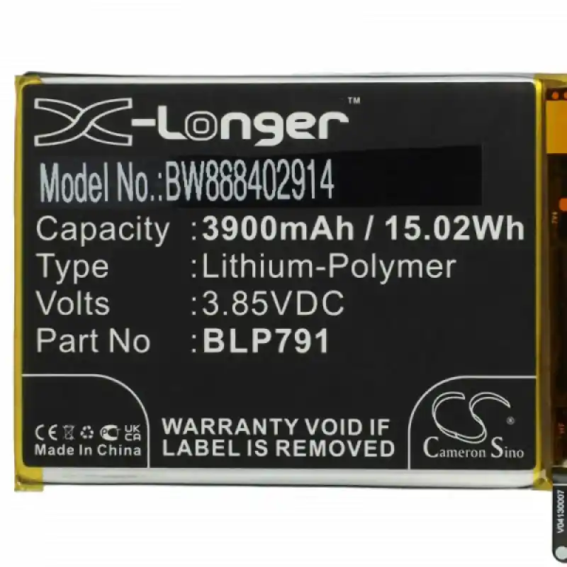Batteria per Oppo A72 5G / A73 5G, BLP791, 3900 mAh