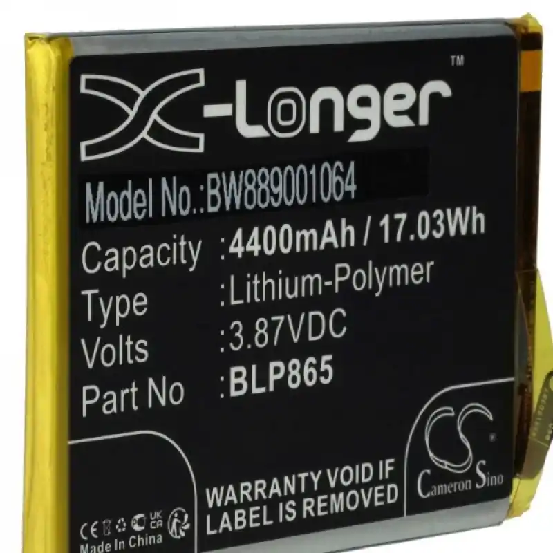 Batteria per Oppo K9 Pro, BLP865, 4400 mAh