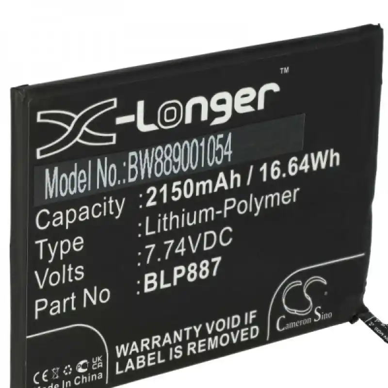 Batteria per Oppo Realme GT Neo 2 / GT Pro 2, BLP887, 2150 mAh