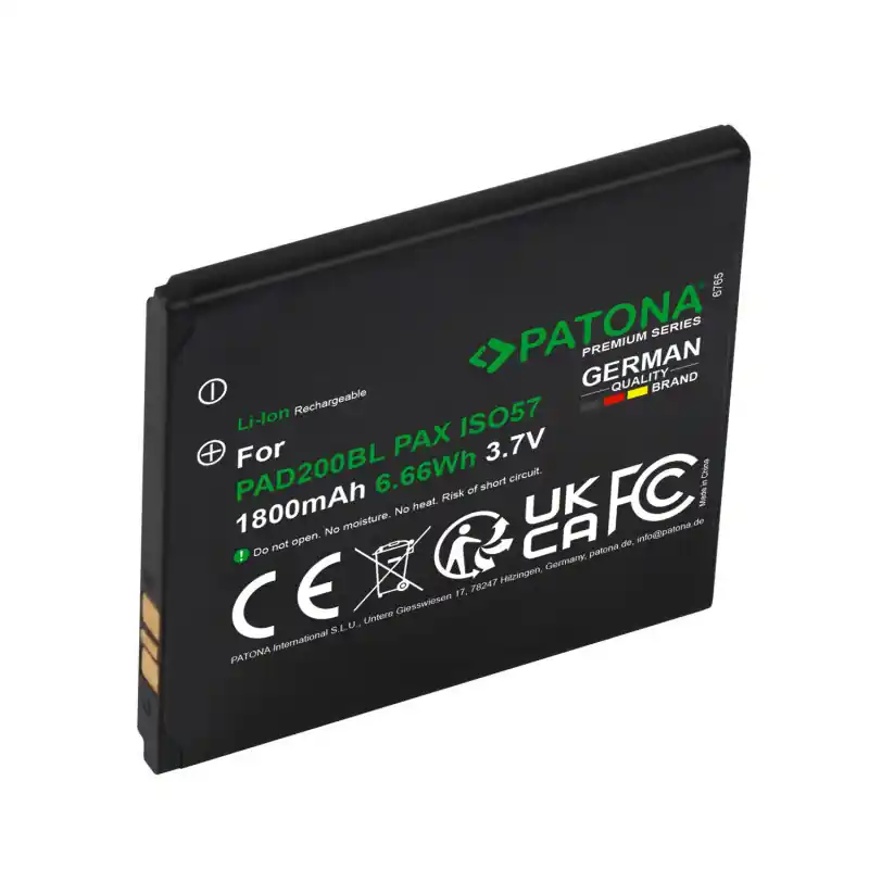 Batteria per Pax D200 / IS275 / Mini, 1800 mAh
