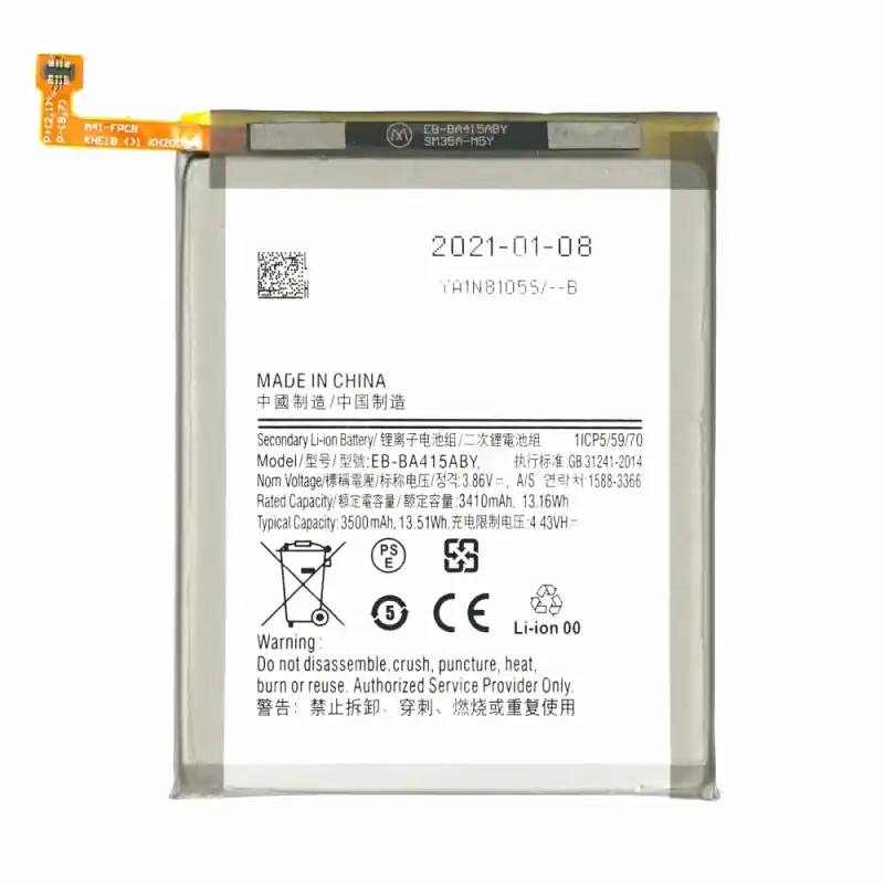 Batteria per Samsung Galaxy A41, 3500 mAh