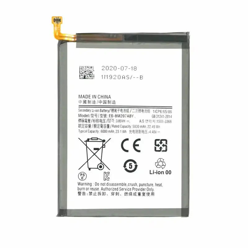 Batteria per Samsung Galaxy M21 / M30s, 6000 mAh