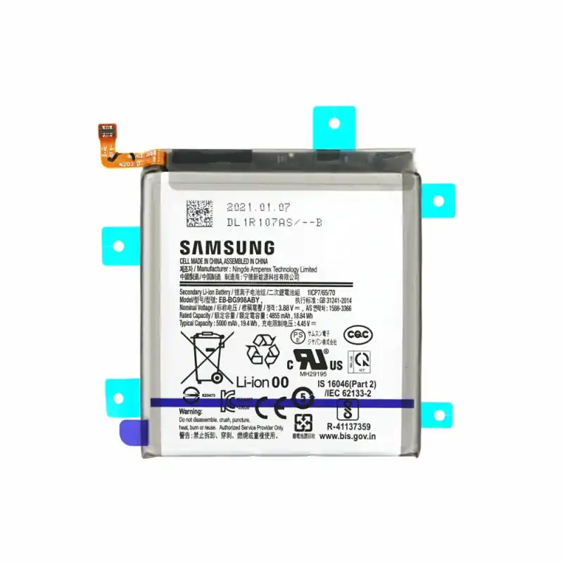 Batteria per Samsung Galaxy S21 Ultra 5G / SM-G998, originale, 5000 mAh